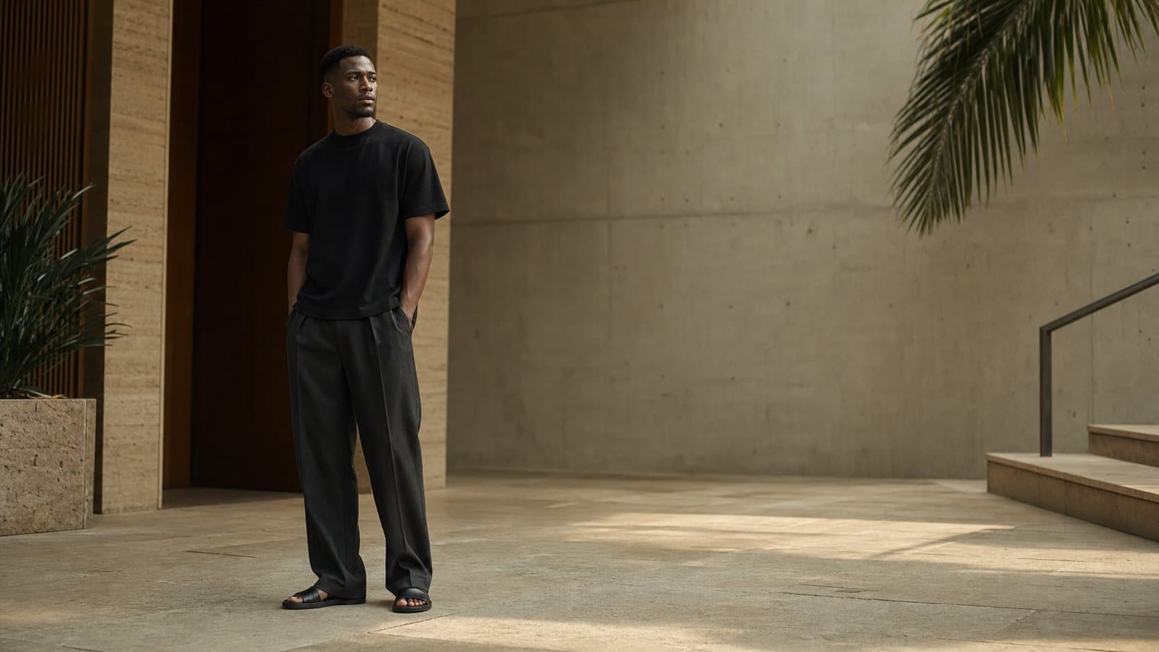 Void Noir menswear editorial campaign